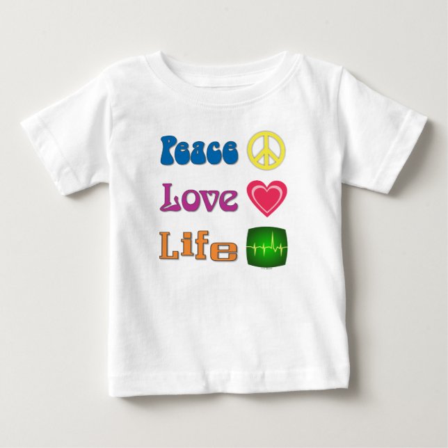 Baby t-shirt or one-piece. (Front)