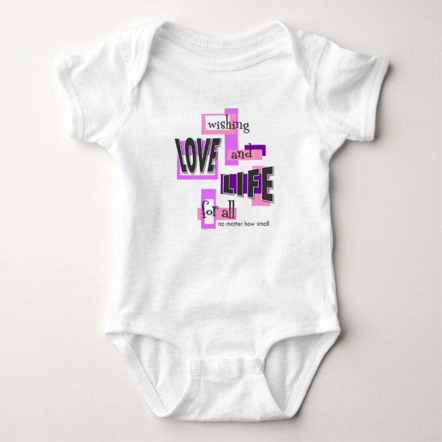 Baby t-shirt or one-piece. bodysuit (Front)