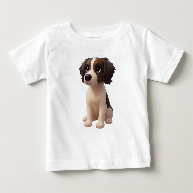 Baby T Shirt Sprollie Puppy (Front)