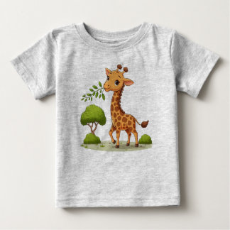 Baby T-shirt with Cute Giraffe print
