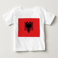 Baby T-Shirt with Flag of Albania