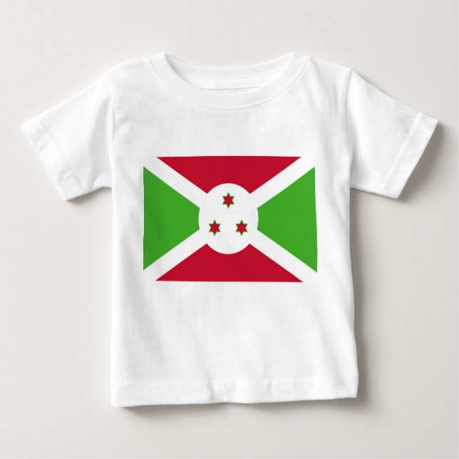 Baby T-Shirt with Flag of Burundi (Front)