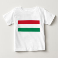Baby T-Shirt with Flag of Hungary