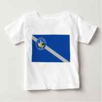 Baby T-Shirt with Flag of Las Vegas City, U.S.A.