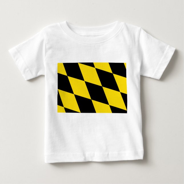 Baby T-Shirt with Flag of Munich, Germany (Front)