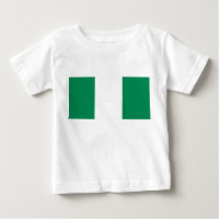 Baby T-Shirt with Flag of Nigeria