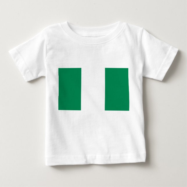 Baby T-Shirt with Flag of Nigeria (Front)
