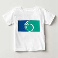 Baby T-Shirt with Flag of Ottawa, Canada