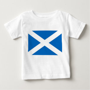 Baby T-Shirt with Flag of Scotland