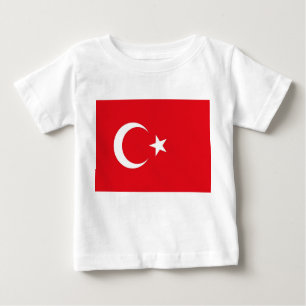 Baby T-Shirt with Flag of Turkey
