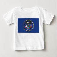 Baby T Shirt with Flag of Utah