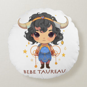 Baby Taureau Round Cushion