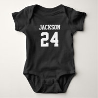 Baby Team Jersey Number and Monogram