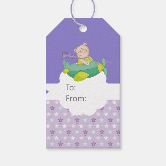 Baby Teddy Bear Gift Tag (Front)