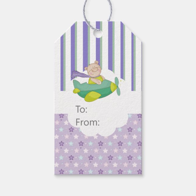 Baby Teddy Bear Gift Tag (Front)