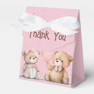 Baby Teddy Bears On Polka Dots Favour Box