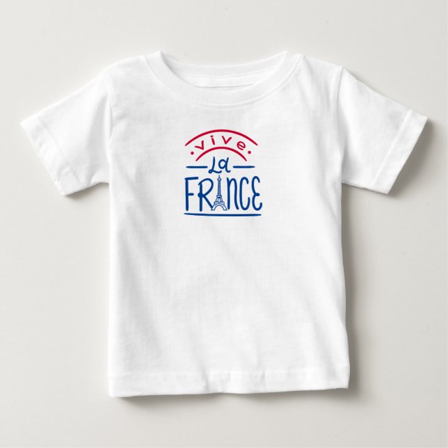  Baby Tee - French Celebration Eiffel Tower Art (Front)