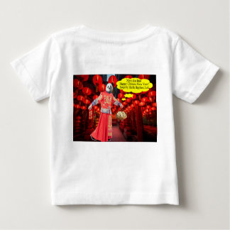 baby tee. Happy Chinese New Year. panda/man Baby T-Shirt