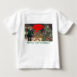 baby tee. Merry Christmas. bullfrog/caroler T-Shirt