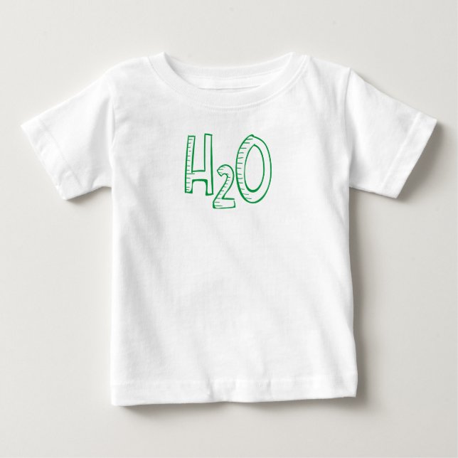 Baby Tee Shirt - H2O Design (Front)