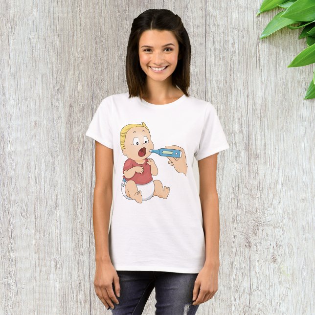 Baby Temperature Check Paediatrics Health  T-Shirt (Creator Uploaded)