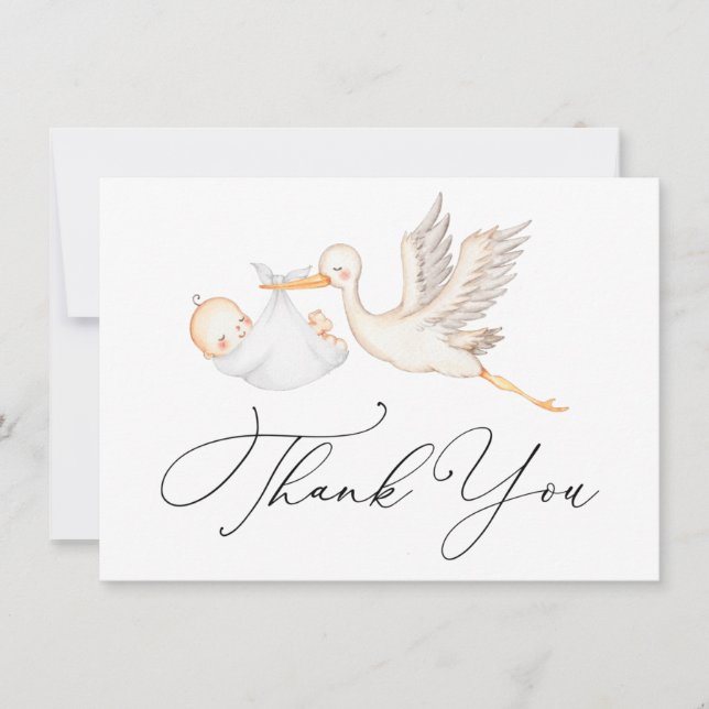 Baby Thank You Note Card (Front)