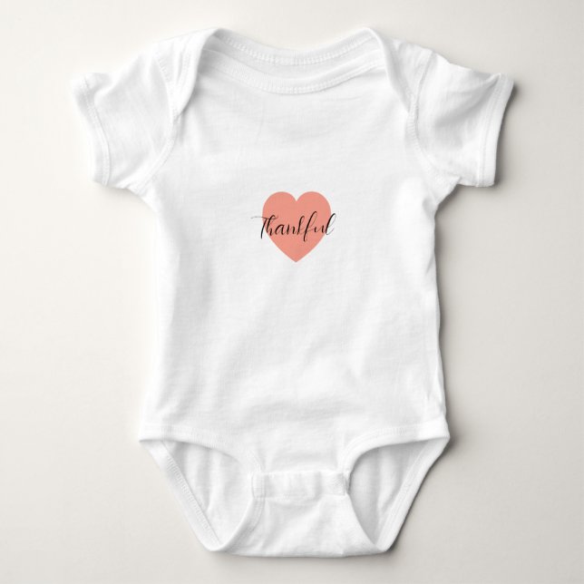 baby  thanks baby bodysuit (Front)