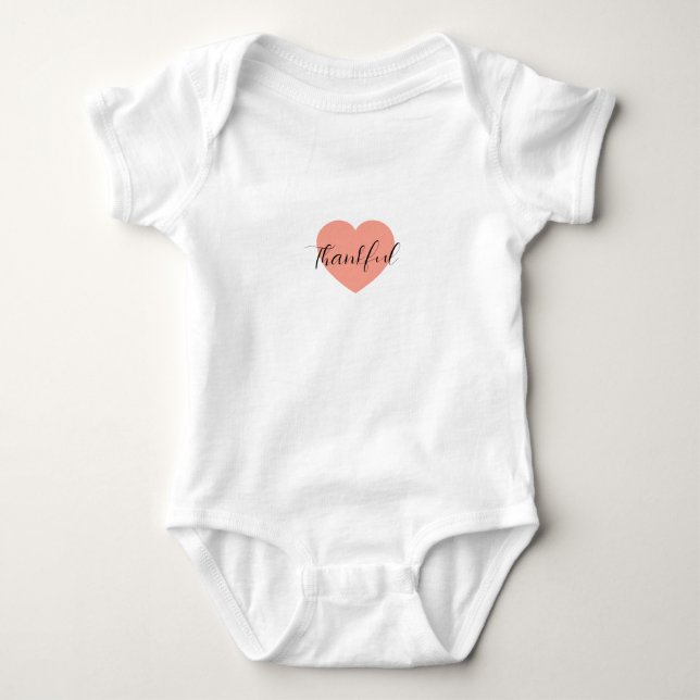 baby  thanks bodysuit (Front)