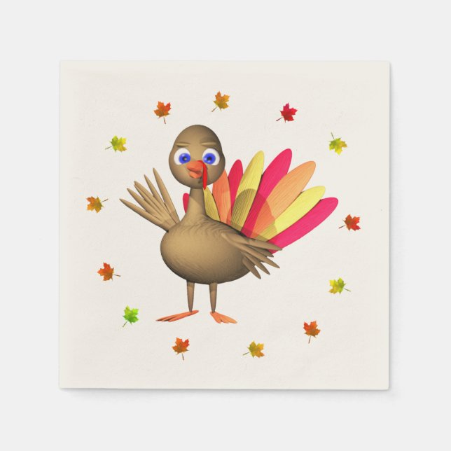 Baby Thanksgiving Turkey Napkin (Front)