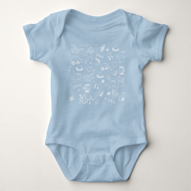 Baby Themed One-Piece Bodysuit (Front)