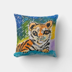 Baby Tiger "Art by Kids" Cushion