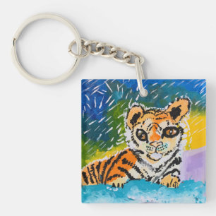 Baby Tiger "Art by Kids" Key Ring