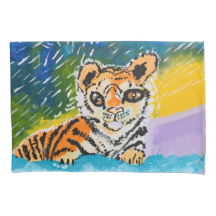 Baby Tiger "Art by Kids" Pillowcase