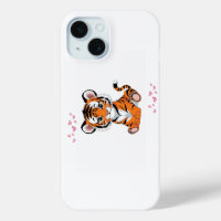 🐯Baby Tiger Art with Pink Butterflies -