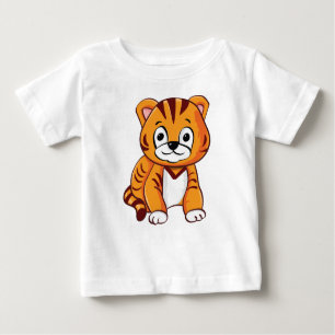 Baby Tiger Cartoon Baby T-Shirt