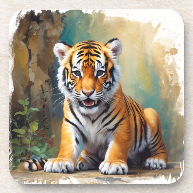 Baby Tiger  Coaster (Front)