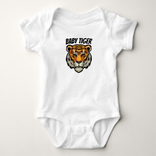 Baby Tiger Customised  T-Shirt Baby Bodysuit