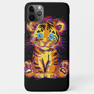 Baby Tiger Doodle: Wild Cuteness and Eyes Case-Mate iPhone Case