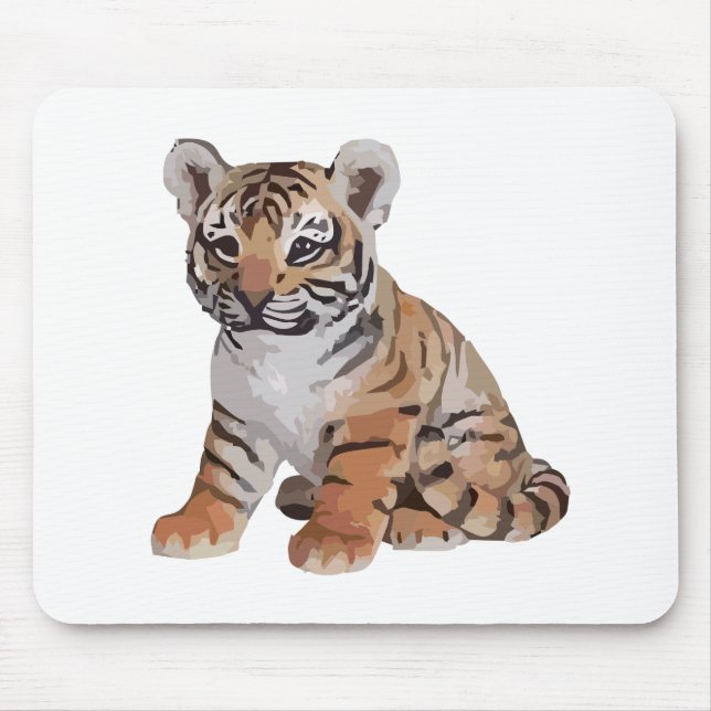 Baby tiger mouse pad (Front)