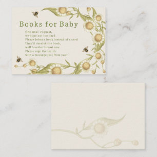 Baby to Bee Books for Baby Shower  Enclosure Card