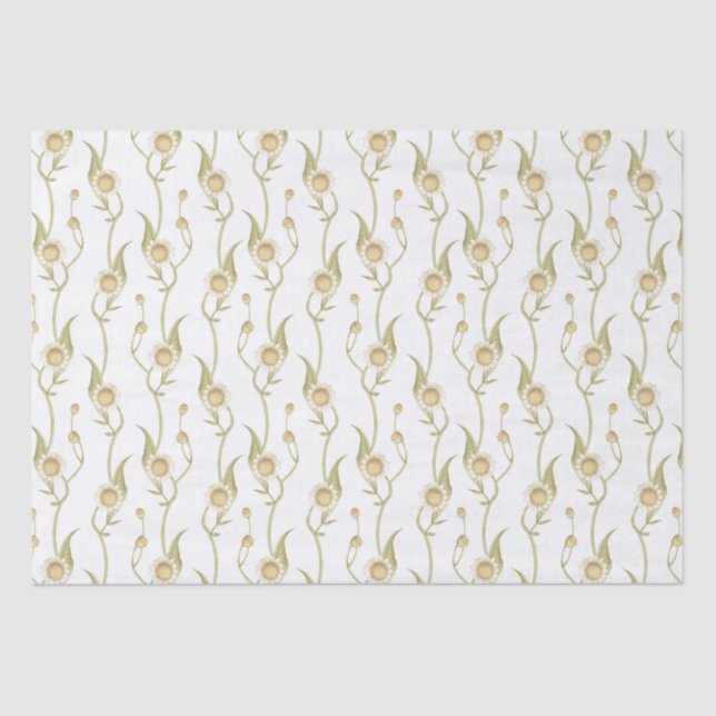 Baby to Bee Custom Daisy Chain Tissue Paper (Front)