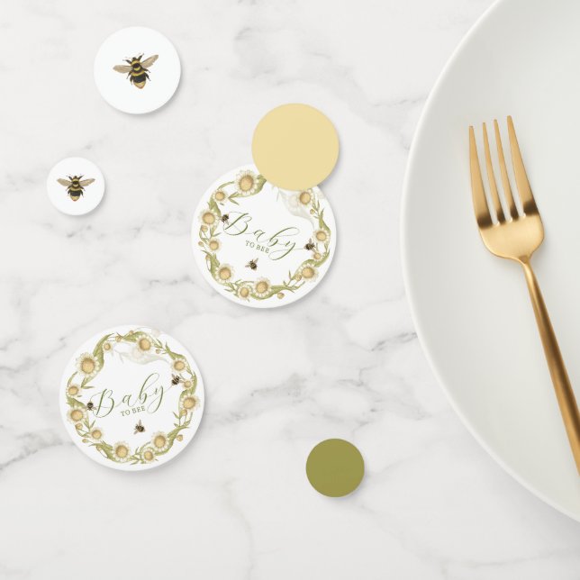 Baby to Bee Theme Baby Shower Confetti (Group)