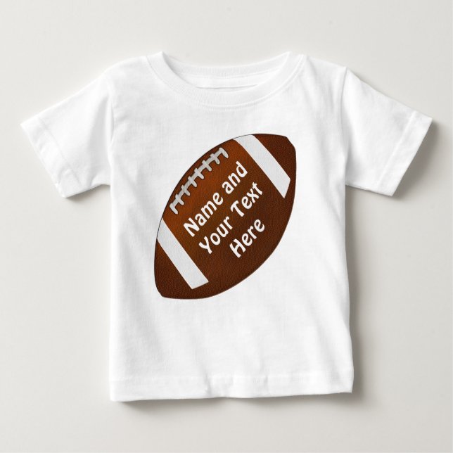 Baby to Toddler Personalised Football Jerseys Baby T-Shirt (Front)