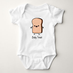 Baby Toast Bread Baby Bodysuit