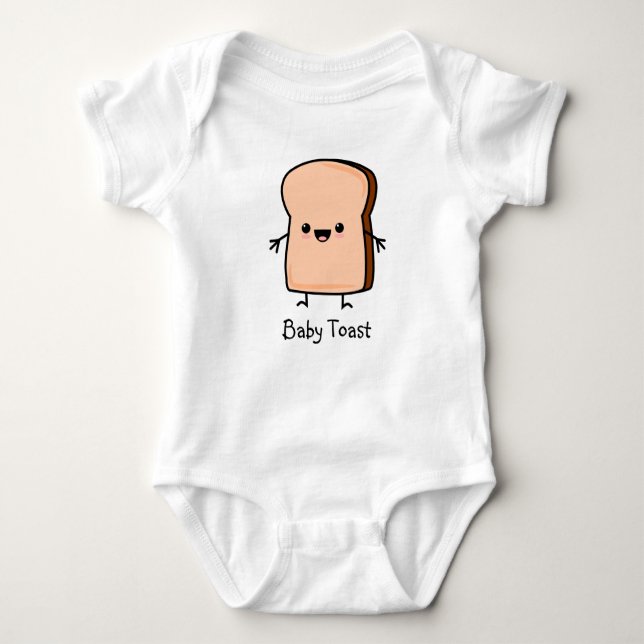 Baby Toast Bread Bodysuit (Front)