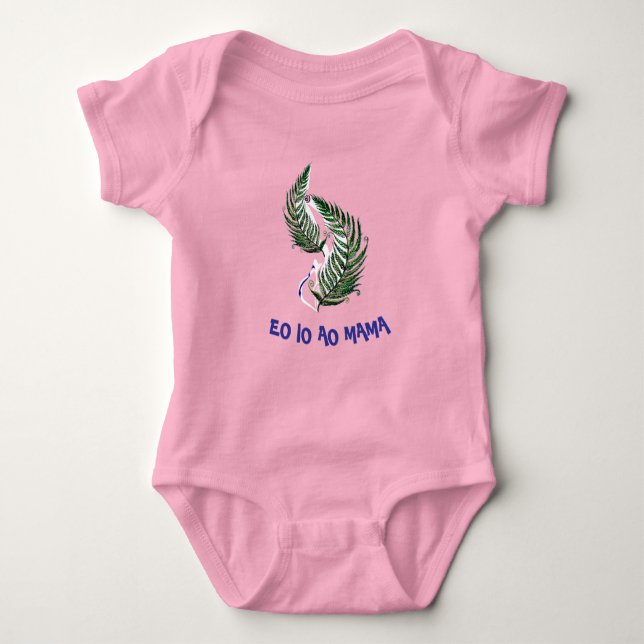 Baby Toddler Bodysuit New Zealand Aotearoa Fern  (Front)