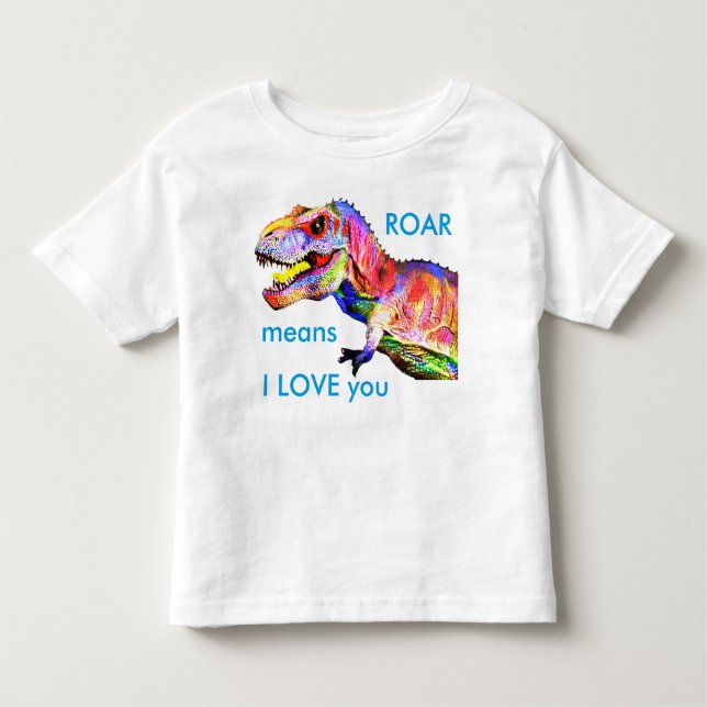 Baby Toddler Dinosaur T-Rex Shirt (Front)