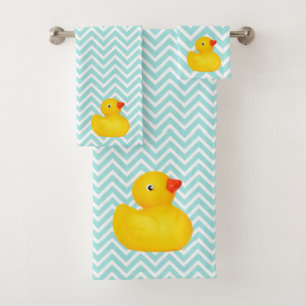 Baby & Toddler Rubber Ducky Bath Towel Set 