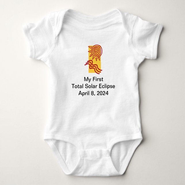 Baby Top for First Solar Eclipse (Front)