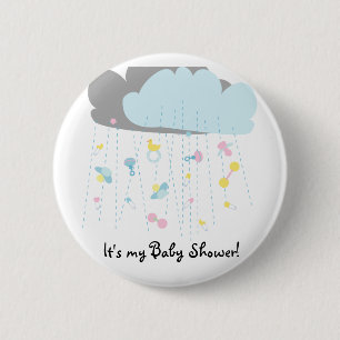 Baby Toy Shower/Baby Shower Invitation 6 Cm Round Badge